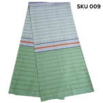 Shucharu Original Handloom Lungi – Premium Soft Cotton Light Green Strip - Image 2