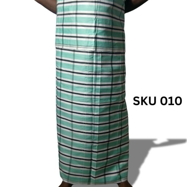 Shucharu Original Handloom Lungi – Premium Soft Cotton Pest/Black Check