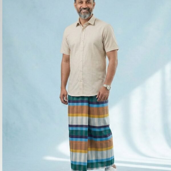 Smart Check Premium Handloom Lungi-Soft, Breathable and Authentic