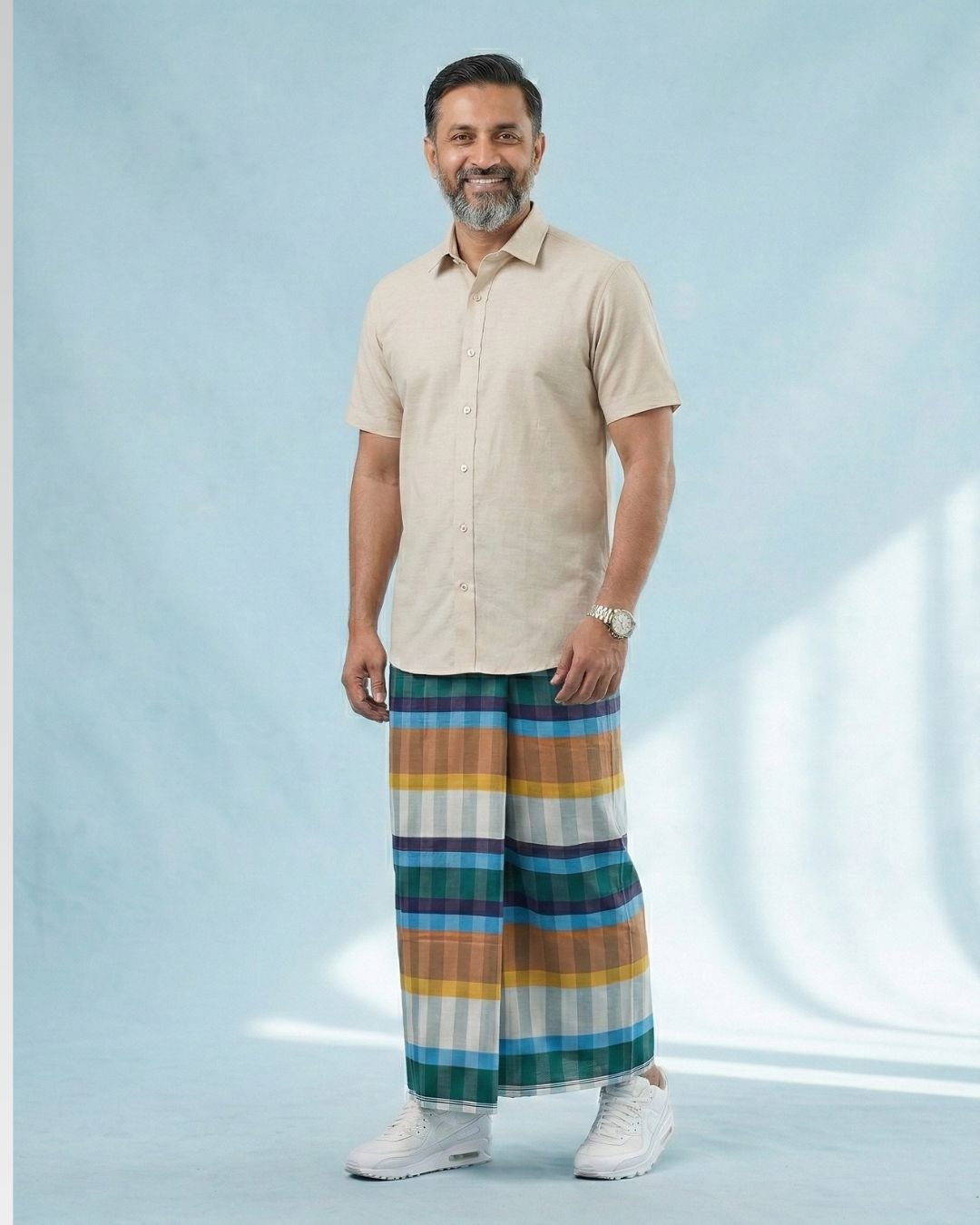 Smart Check Man wb photo Smart Check-Premium Handloom Lungi - Image 1