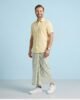 Yellow/Green Strip-Premium Handloom Lungi