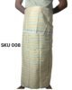 Yellow/Green Strip-Premium Handloom Lungi - Image 2