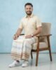 Smart Check + Yellow Blue Check - Premium Handloom Lungi - Image 2