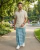 Blue Box Check-Handloom Lungi - Image 2