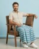Blue Box Check-Handloom Lungi - Image 3