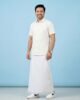 White-Premium Handloom Lungi