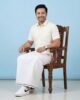 White-Premium Handloom Lungi - Image 3